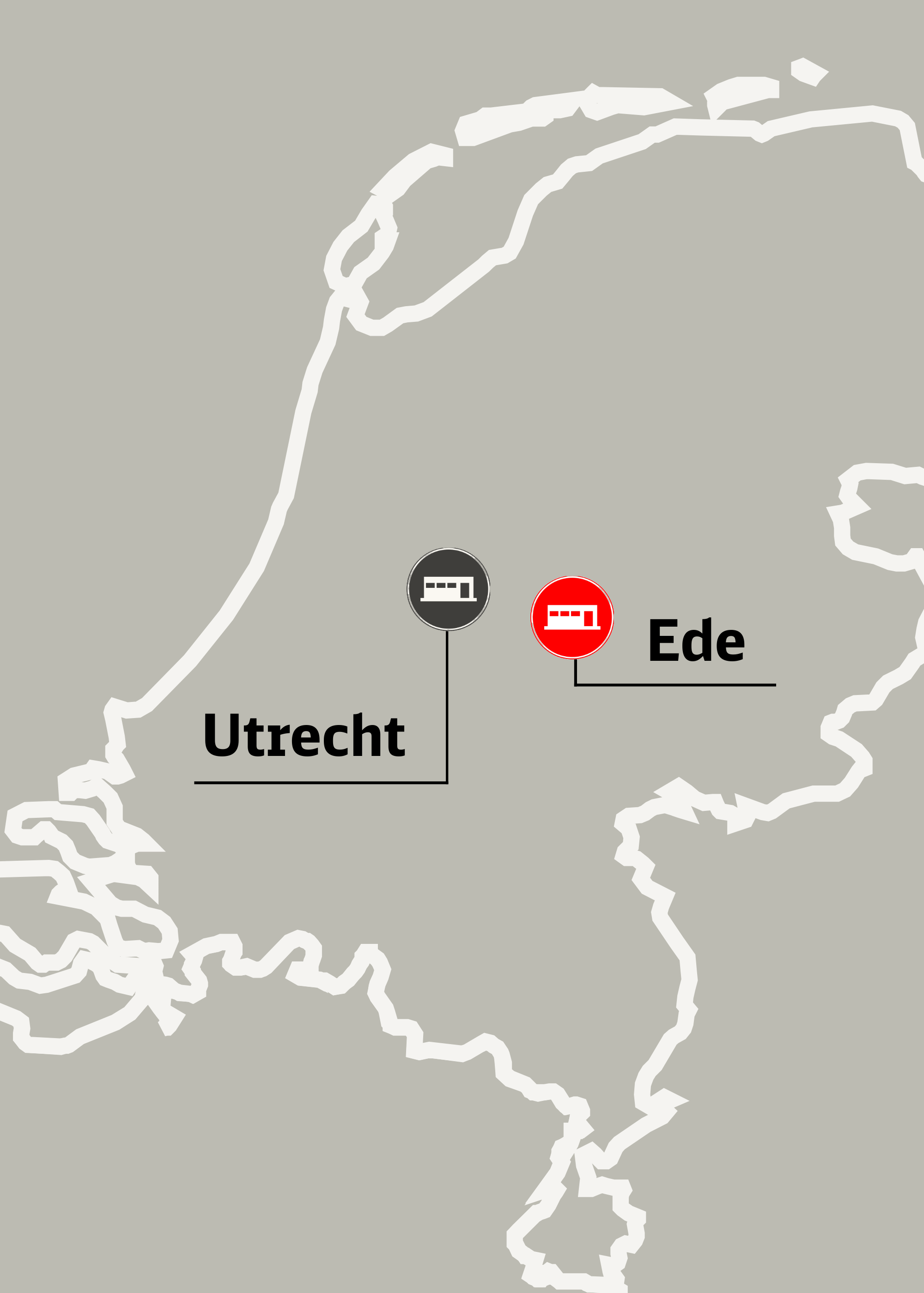 Map of FLS BeNe locations